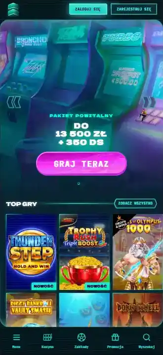 PowerUp Casino w widoku mobilnym